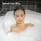 Gominimo Butterfly 4D Mesh Bathtub Pillow Spa 6 Suction Cups Breathable Cushion