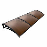 NOVEDEN Window Door Awning Canopy Outdoor UV Patio Rain Cover Tawny 1M X 3M Type 3