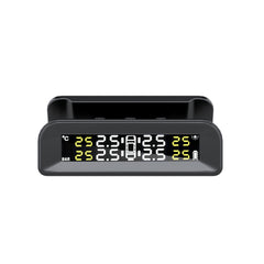 RYNOMATE Tire Pressure Monitoring System (External Solar Power Stick on Windshield 4 Sensor)