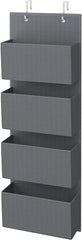 SONGMICS Hanging Closet Organizers and Storage with 4 Compartments Gray