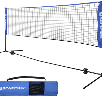 SONGMICS 5m Portable Tennis Badminton Net Blue