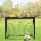 SONGMICS Set of 2 Portable Soccer Net 120cm Black