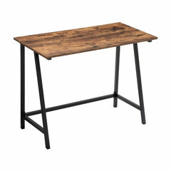 VASAGLE Computer Desk Rustic Brown and Black