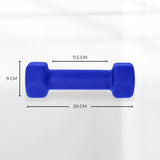 Verpeak Neoprene Dumbbell 4kg x 2 Blue