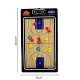 VERPEAK Foldable Basketball Coaching Board with Magnetic Number Pieces & Marker Pen (Black)