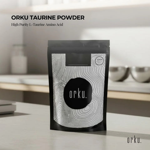 Orku 400g Taurine Powder - High Purity L-Taurine Amino Acid Ingredient