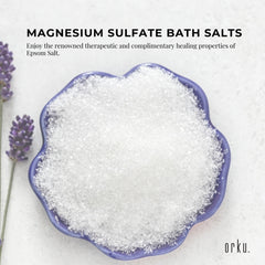 Orku 2Kg Epsom Salt - Magnesium Sulphate Bath Salts For Skin Body Sulfate