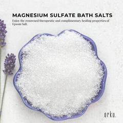 Orku 10Kg Epsom Salt - Magnesium Sulphate Bath Salts For Skin Body Sulfate