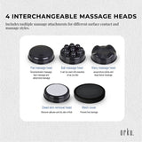 Orku Handheld Body Massager 4 Heads Adjustable Speed 28W Red
