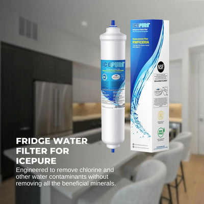 2 EXTERNAL FRIDGE WATER FILTER For SAMSUNG LG GE SIEMENS WESTINGHOUSE SMEG