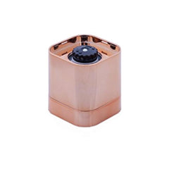 Orku Single Salt or Pepper Grinder 180ml – Glass Manual Mill with Rose Gold Lid