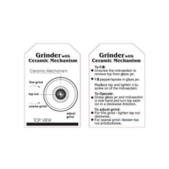 Orku Single Salt or Pepper Grinder 180ml – Glass Manual Mill with Rose Gold Lid