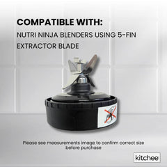 For Nutri Ninja Extractor Blade - 5 Fin Replacement Blender Part