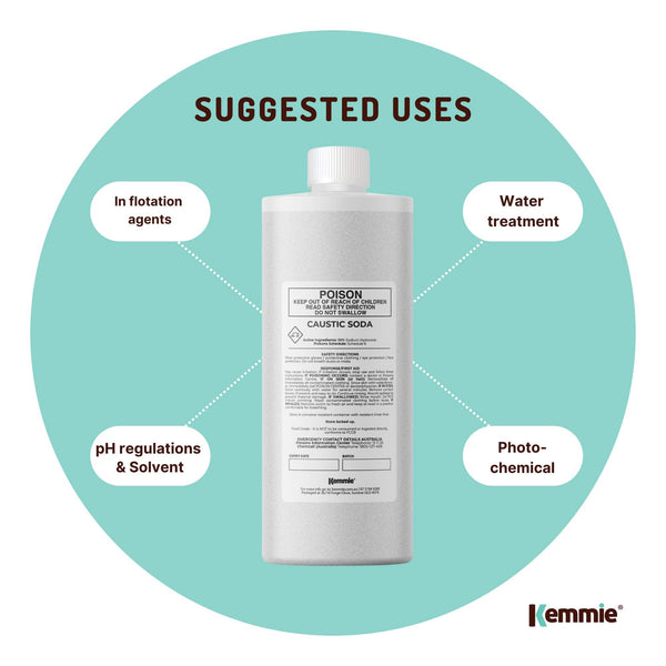 1Kg Caustic Soda Pearls Food Grade Sodium Hydroxide Lye NaOH Soap Making Beads