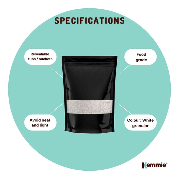 Kemmie 2Kg Potassium Sorbate Food Grade Granules Preservative E202 Cosmetic