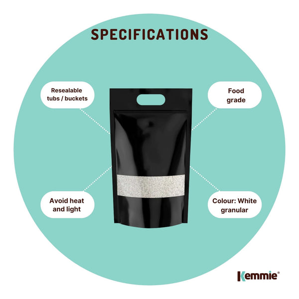 Kemmie 5Kg Potassium Sorbate Food Grade Granules Preservative E202 Cosmetic