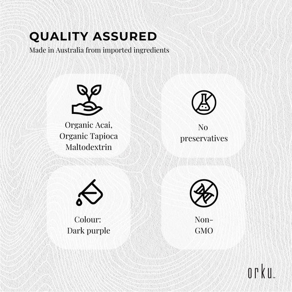 100g Acai Powder 100% Organic - Superfood Amazon Berries