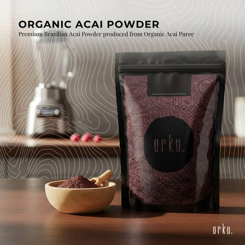 Orku 400g Organic Acai Powder Brazilian Berry Smoothie Bowl Ingredient