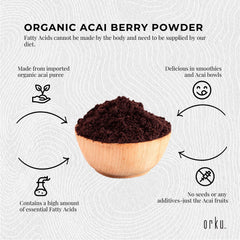 1Kg Acai Powder 100% Organic - Superfood Amazon Berries