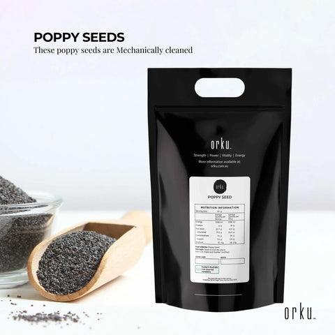 Orku 10Kg Poppy Seeds Unwashed Papaver Somniferum For Baking and Decorating