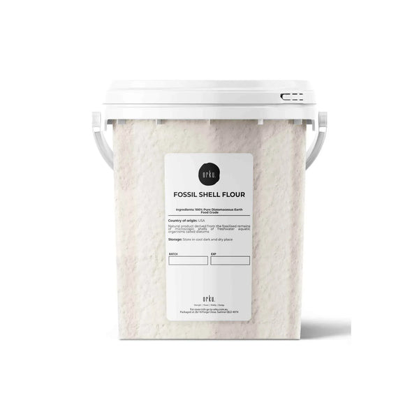 Orku 300g Fine Diatomaceous Earth Tub - Food Grade FCC Fossil Shell Flour Powder