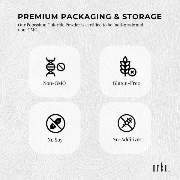 400g Potassium Chloride Powder - Pure E508 Food Grade Salt Substitute Replacer