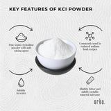 Orku 1Kg Potassium Chloride Powder (KCl) - Food Grade E508 Salt Substitute