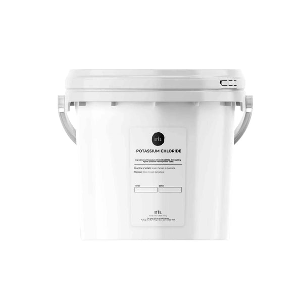 Orku 5Kg Potassium Chloride Powder (KCl) Tub - Food Grade E508 Salt Substitute