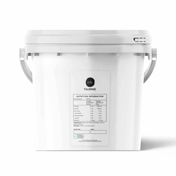 Orku 5kg Taurine Powder Tub - High Purity L-Taurine Amino Acid Ingredient