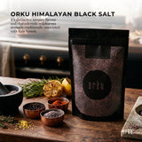 Orku 400g Himalayan Fine Grain Black Salt Kala Namak Table Salt