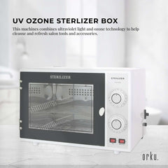 Orku 20L Ozone UV Steriliser Box - Beauty Equipment Salon Nail Tools Sterilizer