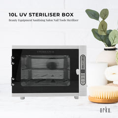10L UV Steriliser Box Beauty Equipment Sanitising Salon Nail Tools Sterilizer