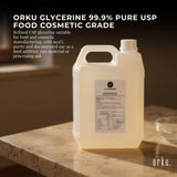 Orku 5L Glycerine 99.9% Pure USP Food Cosmetic Grade - Vegetable Glycerol