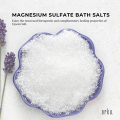 Orku 1Kg Epsom Salt - Magnesium Sulphate Bath Salts Skin Body
