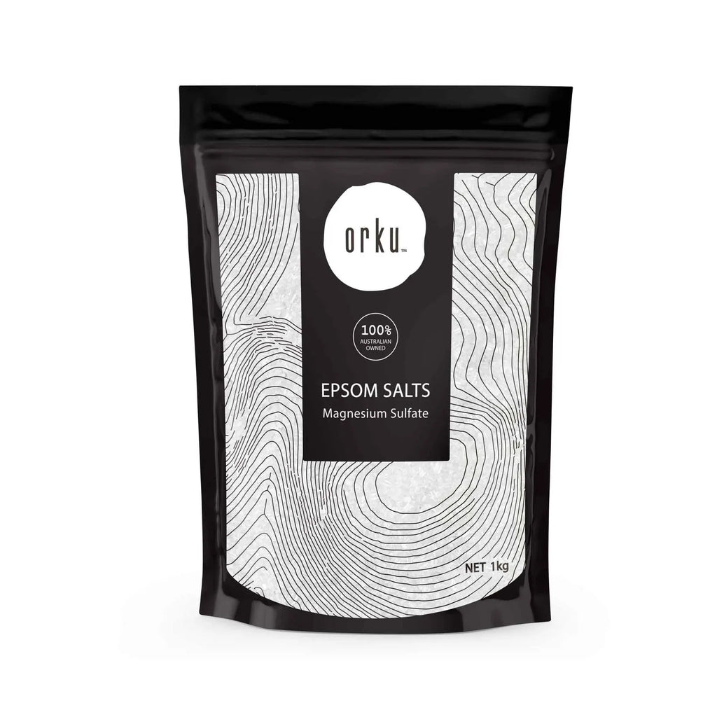 Orku 12 x 1Kg Epsom Salt Magnesium Sulphate Bath Salts Skin Body