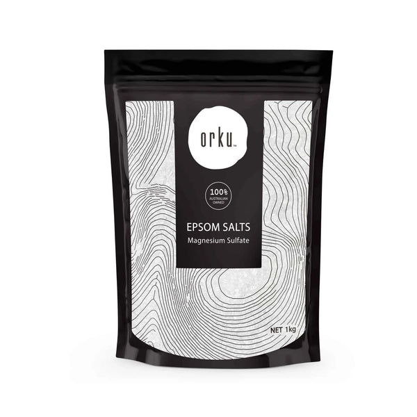 Orku 12 x 1Kg Epsom Salt Magnesium Sulphate Bath Salts Skin Body