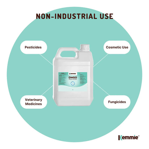 Kemmie 5L DMSO Liquid 99.9% Pure USP Grade Dimethyl Sulfoxide Solvent Bulk