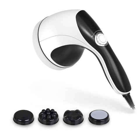 Orku Handheld Body Massager 4 Heads - Adjustable Speed for Neck Back Legs