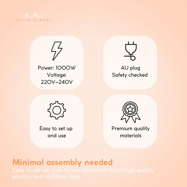 Ellie & Ruby Hanging Hooded Hair Dryer Wall Mounted Bonnet Hood Salon Hairdryer