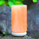 Orku Cylinder Shape Himalayan Pink Salt Lamp - Hand Carved Tube Night Light