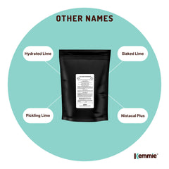 1Kg Food Grade Calcium Hydroxide Powder - FCC Hydrated Slaked Pickling Lime