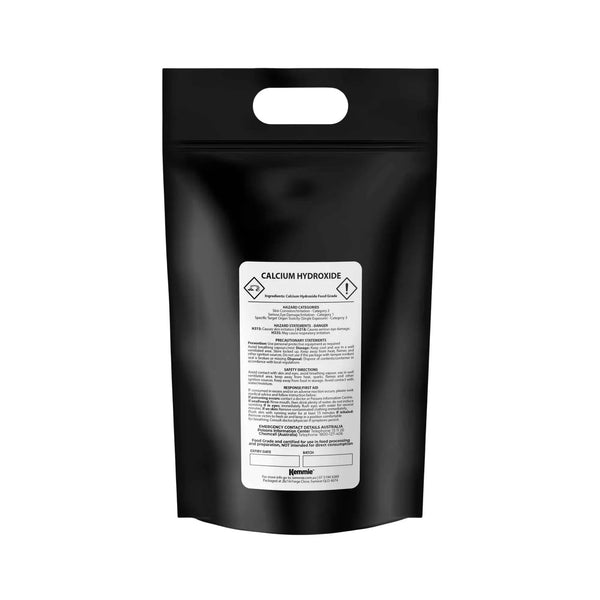 Kemmie 5Kg Calcium Hydroxide Powder - Food Grade Pickling Lime Slaked Lime FCC