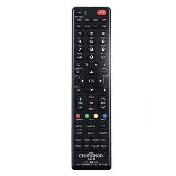 Chunghop Universal TV Remote Control Compatible with TCL LCD Smart HD Plasma