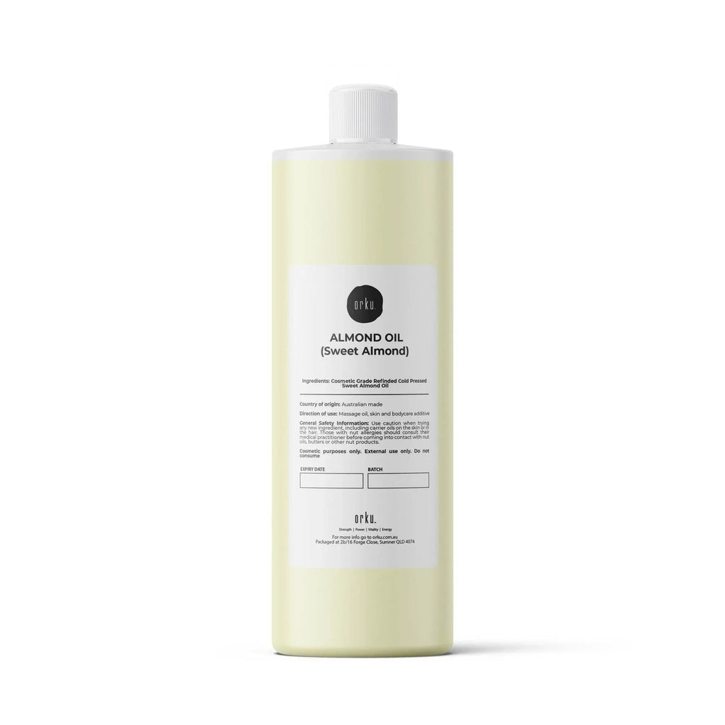 Orku 250ml Sweet Almond Oil 100% Pure Refined Cosmetic Carrier Skin Hair