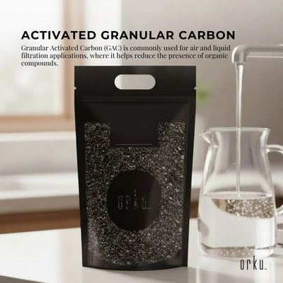 Orku Bulk 10Kg Granular Activated Carbon GAC Coconut Shell Charcoal Filtration