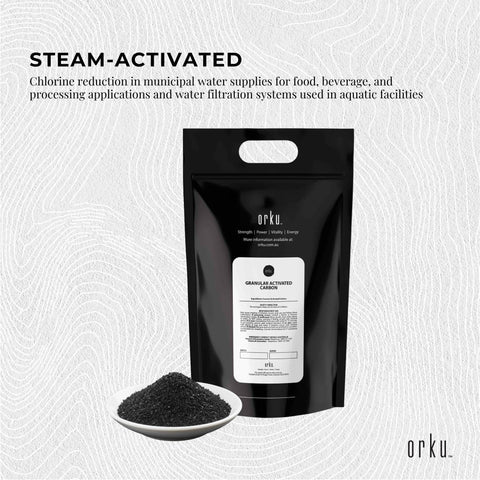 Orku Bulk 10Kg Granular Activated Carbon GAC Coconut Shell Charcoal Filtration