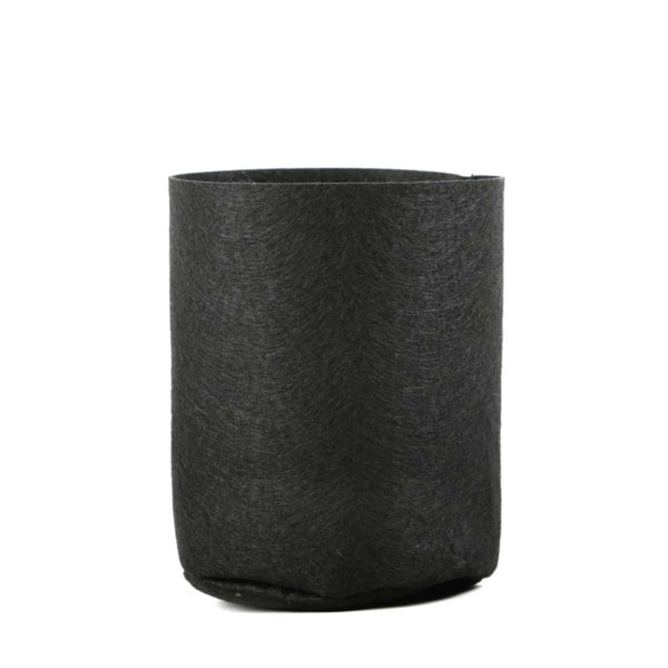 6 Pck 0.6 Gallon Fabric Flower Pots 2.4L Garden Planter Bags Black Felt Root Pouch