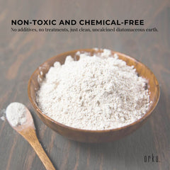 Orku 3Kg Fossil Shell Flour Tub - Livestock Garden Diatomaceous Earth