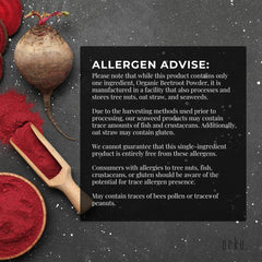 800g Organic Beetroot Powder Bucket Superfood Beet Root Supplement Beta Vulgaris