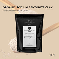 1Kg Organic Sodium Bentonite Clay Powder - Cosmetic Montmorillonite